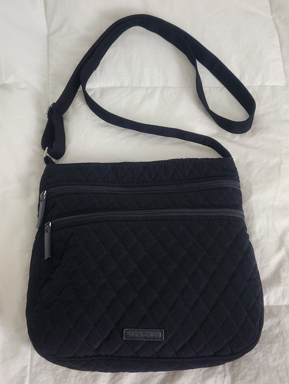 Vera Bradley Quilted Black Lightweight Shoulder/Crossbody Bag